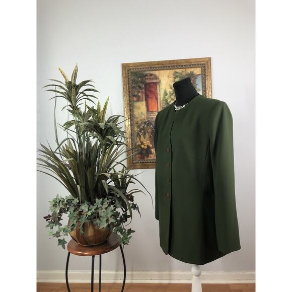 Collections For Le Suit Women Jacket 4 Buttons Front Office Siren Preppy Sz 14 - Picture 4 of 9